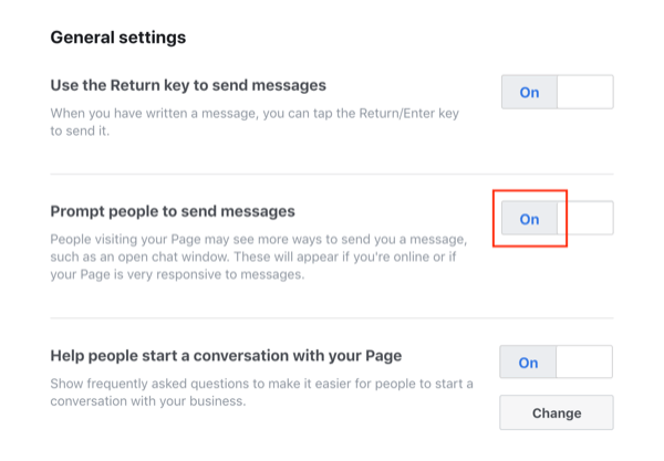 Λειτουργία Facebook Messenger Send Messages.