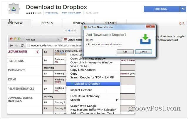 Ανεβάστε τα αρχεία Ιστού απευθείας στο Dropbox από το Web