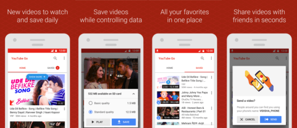 Η έκδοση beta της εφαρμογής YouTube Go είναι διαθέσιμη για λήψη στο Google Play Store στην Ινδία.