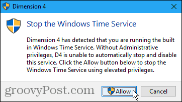 Διακοπή της υπηρεσίας ώρας των Windows