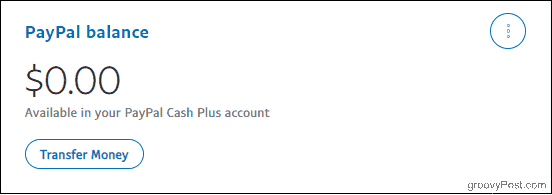 Λογαριασμός PayPal με Λογαριασμό μετρητών Plus