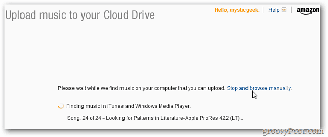 Amazon Cloud Player Μεταφόρτωση MP3