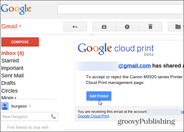 Πώς να μοιραστείτε τον εκτυπωτή σας μέσω του Google Cloud Print