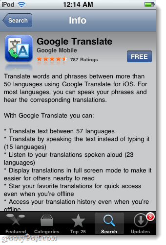 κατεβάστε και εγκαταστήστε την εφαρμογή μετάφρασης google για iphone, ipad και ipod