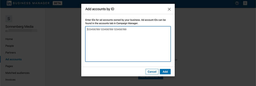 how-to-get-started-linkedin-business-manager-add-ad-accounts-by-id-step-11