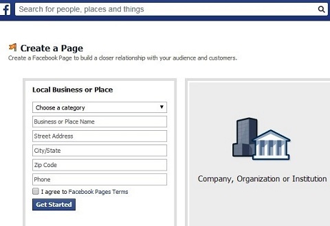 δημιουργία επιχειρηματικής σελίδας στο facebook