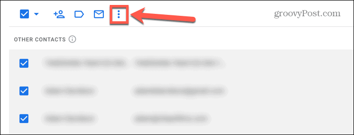 gmail τρεις τελείες εικονίδιο