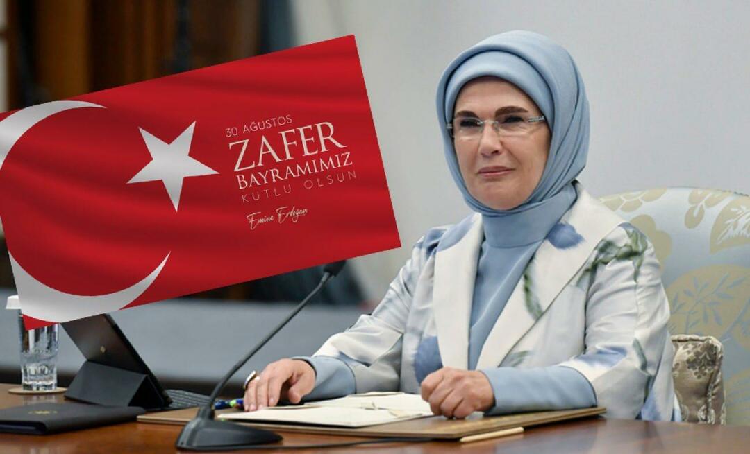 30 Αυγούστου Κοινοποίηση της Ημέρας της Νίκης από την Emine Erdoğan: "30 Αυγούστου Νίκη, Τουρκικό Έθνος..."