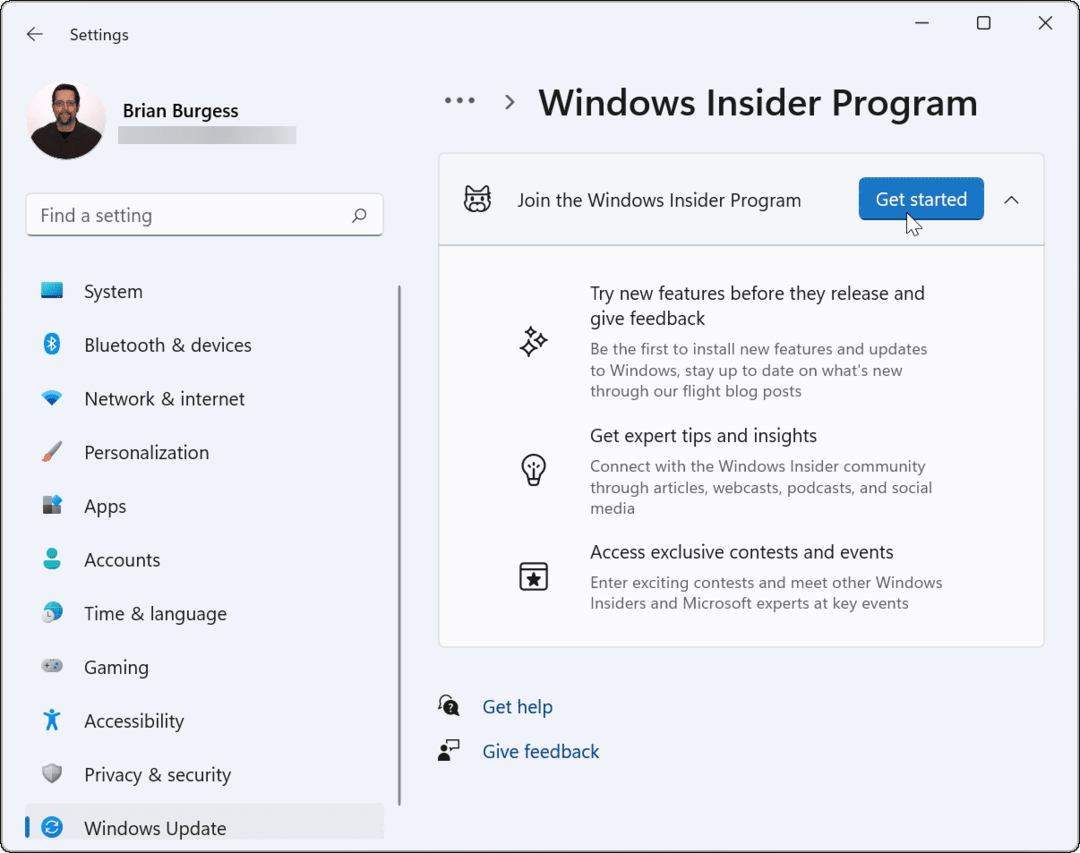 Πώς να εγγραφείτε στο πρόγραμμα Windows Insider στα Windows 11