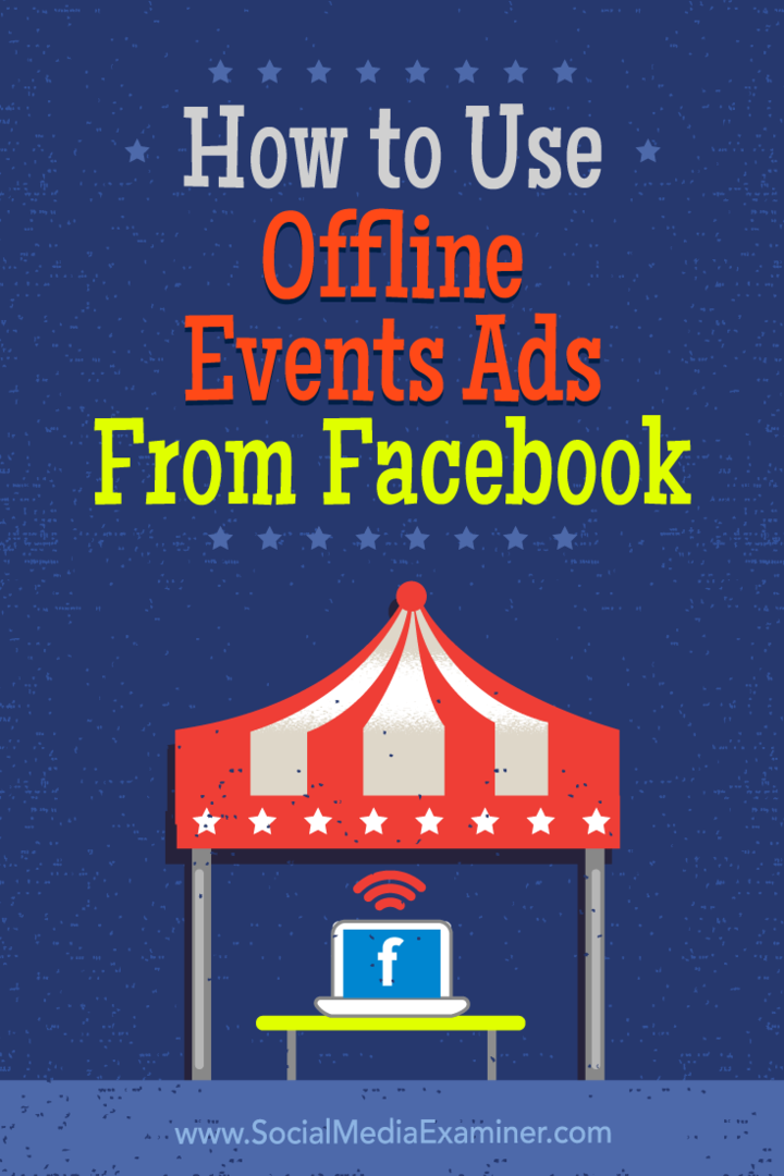 Πώς να χρησιμοποιήσετε διαφημίσεις εκτός σύνδεσης εκδηλώσεων από το Facebook από την Ana Gotter στο Social Media Examiner.