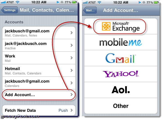 Πώς να συγχρονίσετε τα ηλεκτρονικά ταχυδρομεία, τις επαφές και τα ημερολόγια του Hotmail με το iPhone σας χρησιμοποιώντας το ActiveSync (με το Push!)