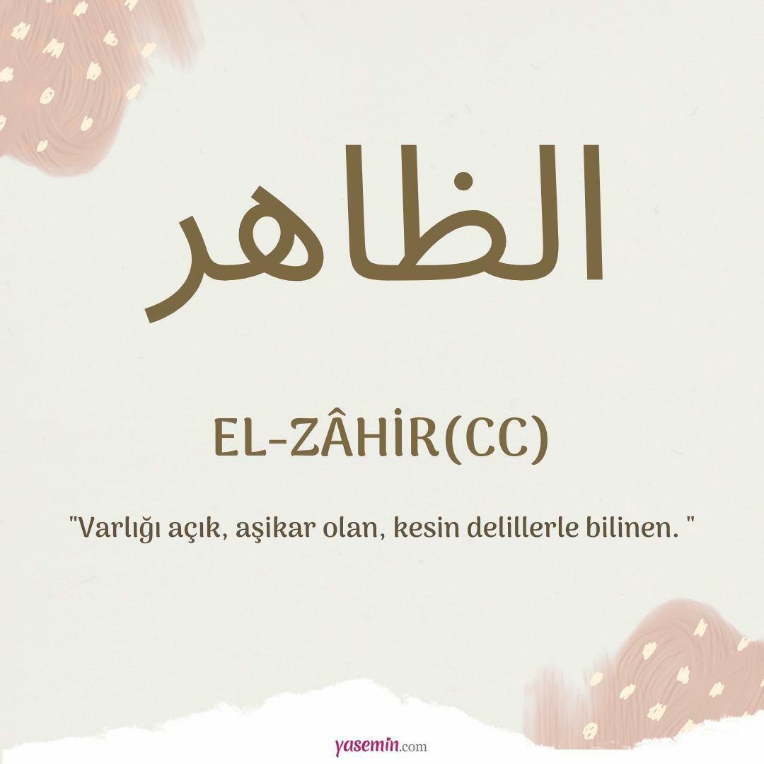 Τι σημαίνει al-Zahir (c.c);