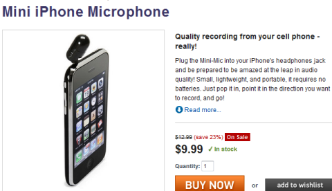 μικρόφωνο μικροφώνου iphone