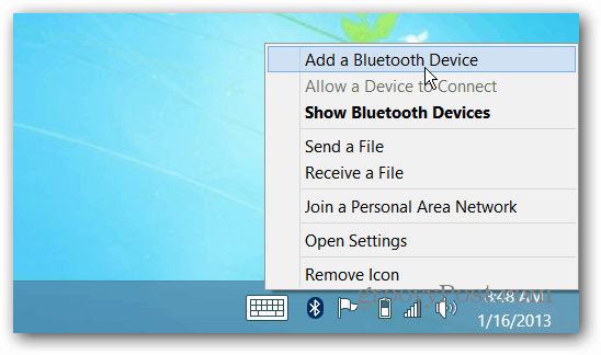 Προσθέστε μια συσκευή Bluetooth