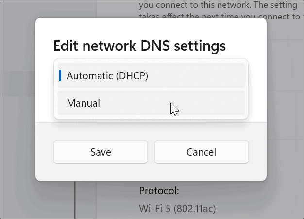 επεξεργαστείτε τις ρυθμίσεις DNS