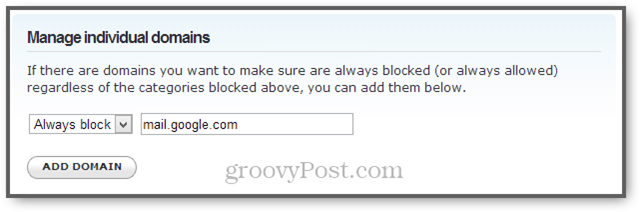 block webmail χρησιμοποιώντας opendns