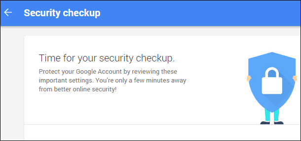 Έλεγχος ασφαλείας Google