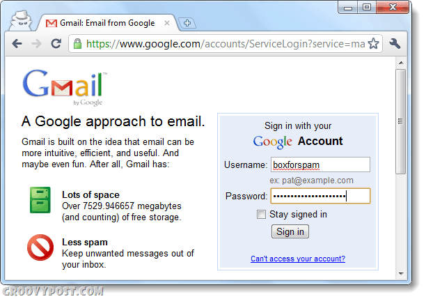 συνδεθείτε ξανά στο gmail για δεύτερη φορά χρησιμοποιώντας το σύστημα ανώνυμης περιήγησης για τη σύνδεση πολλαπλών λογαριασμών