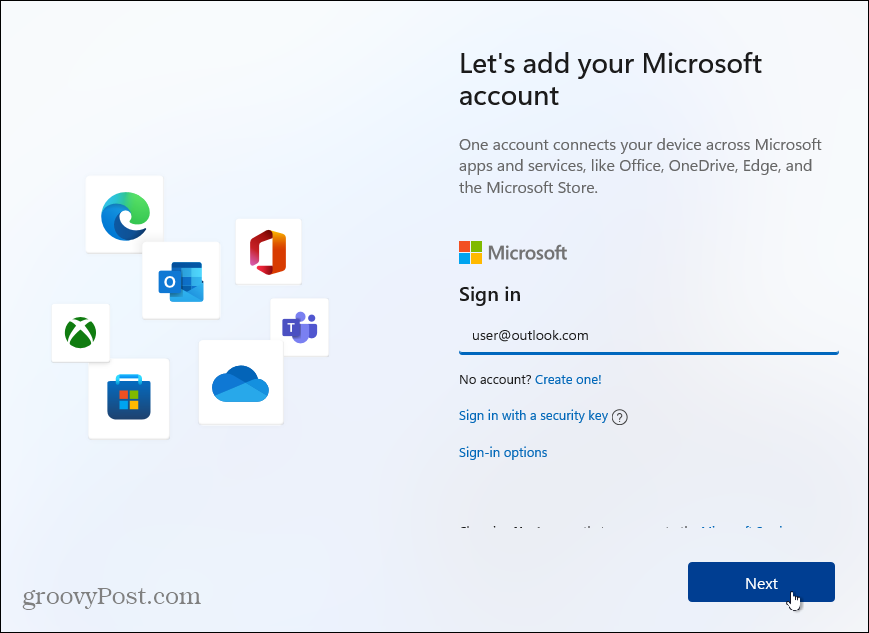 Προσθήκη-Λογαριασμός Microsoft-Windows-11