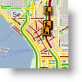 Google Maps Live Traffic για τους αρτηριακούς δρόμους