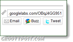 googlelabs κουμπί κοινής χρήσης url