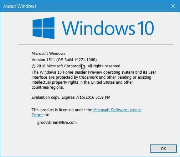 Windows 10 Redstone Build 14271 Εκδόθηκε σε Insiders (Mobile Too)