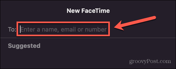 facetime mac εισάγετε επαφή