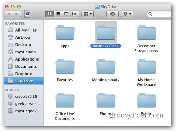Φάκελος Mac SkyDrive