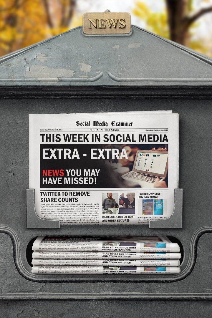 Twitter για κατάργηση μετρήσεων μετρήσεων: Αυτή την εβδομάδα στα Social Media: Social Media Examiner