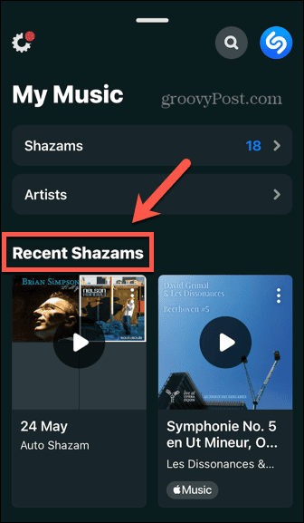 πρόσφατα shazams