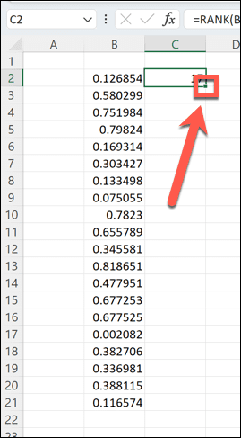 λαβή μεταφοράς excel