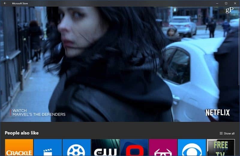Windows 10 Microsoft Store Εφαρμογή αυτόματης αναπαραγωγής βίντεο Netflix