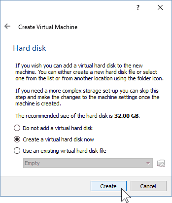 04 Καθορισμός του μεγέθους του σκληρού δίσκου (Εγκατάσταση των Windows 10)