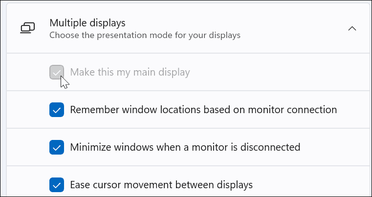μετακινήστε τη γραμμή εργασιών στη δεύτερη οθόνη στα Windows 11