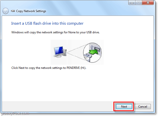 Πώς να αντιγράψετε τα διαπιστευτήρια ασύρματου δικτύου σε ένα πακέτο USB