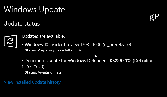Προεπισκόπηση των Windows 10 Build