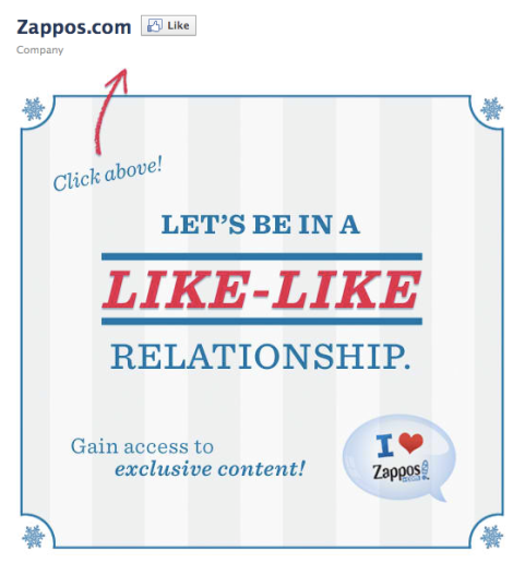 καρτέλα καλωσορίσματος zappos