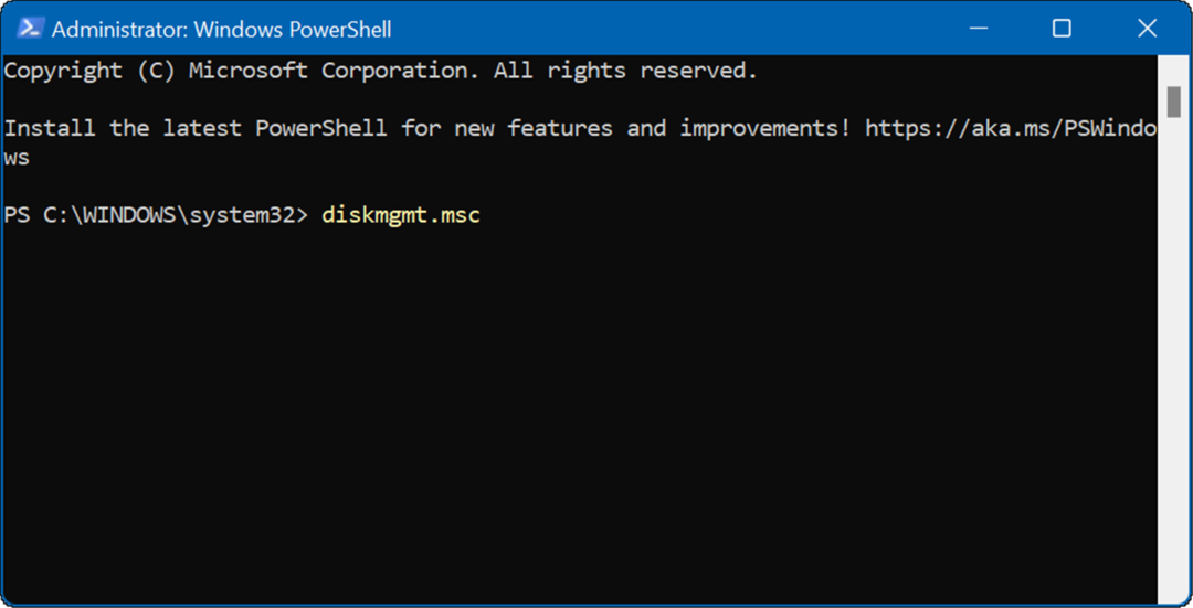 diskmgmt_msc ανοιχτή διαχείριση δίσκων στα Windows 11