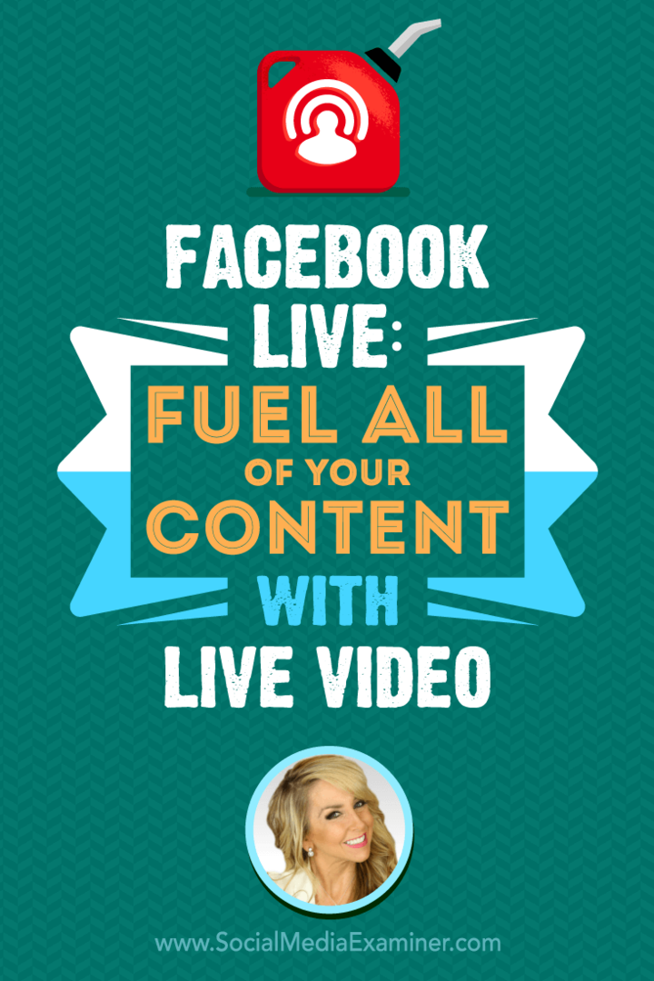 Facebook Live: Γεμίστε όλο το περιεχόμενό σας με ζωντανό βίντεο: Social Media Examiner