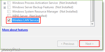 Στιγμιότυπο οθόνης - Windows Server 2008 Ενεργοποιήστε τη δυνατότητα ασύρματης λειτουργίας Lan