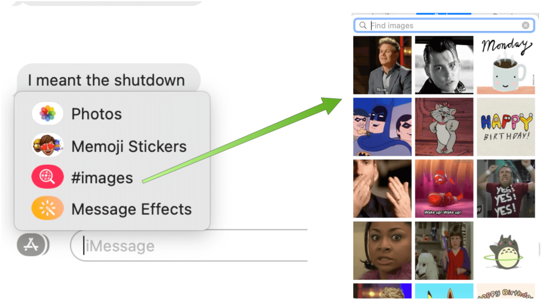 Μηνύματα σε macOS Big Sur Mac μηνύματα εικόνων