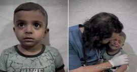 Έτσι προσπάθησε ο γιατρός να ηρεμήσει το παλαιστίνιο παιδί που έτρεμε από φόβο κατά την ισραηλινή επίθεση