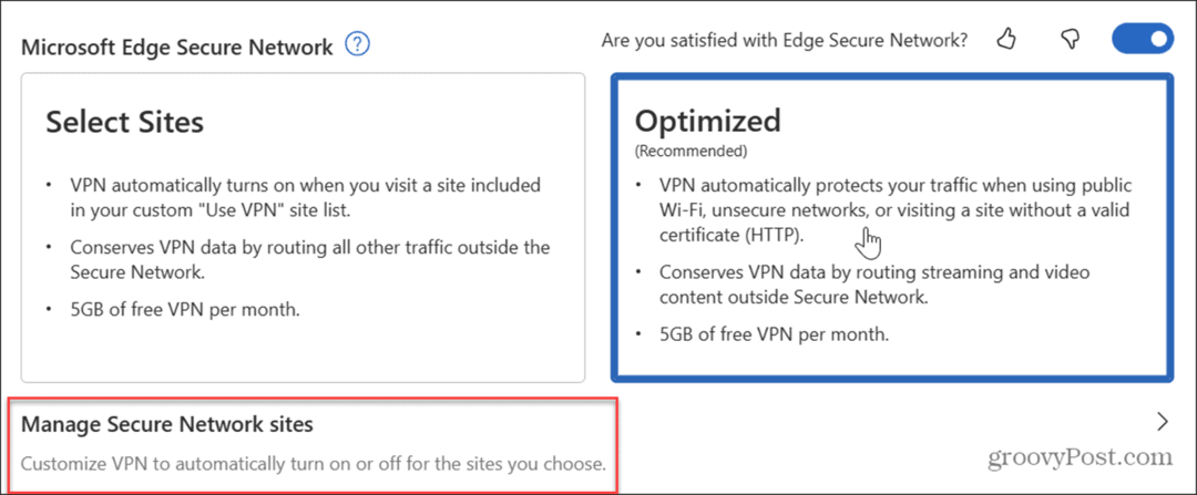 Χρησιμοποιήστε το Microsoft Edge VPN
