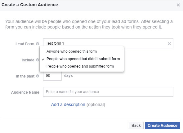 Δημιουργήστε ένα προσαρμοσμένο κοινό αφοσίωσης στο Facebook Audience Manager.