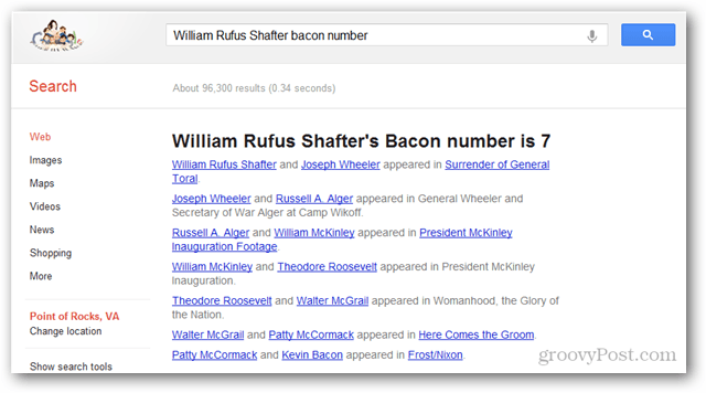 Πώς να βρείτε 6 βαθμούς του Kevin Bacon χρησιμοποιώντας το Google