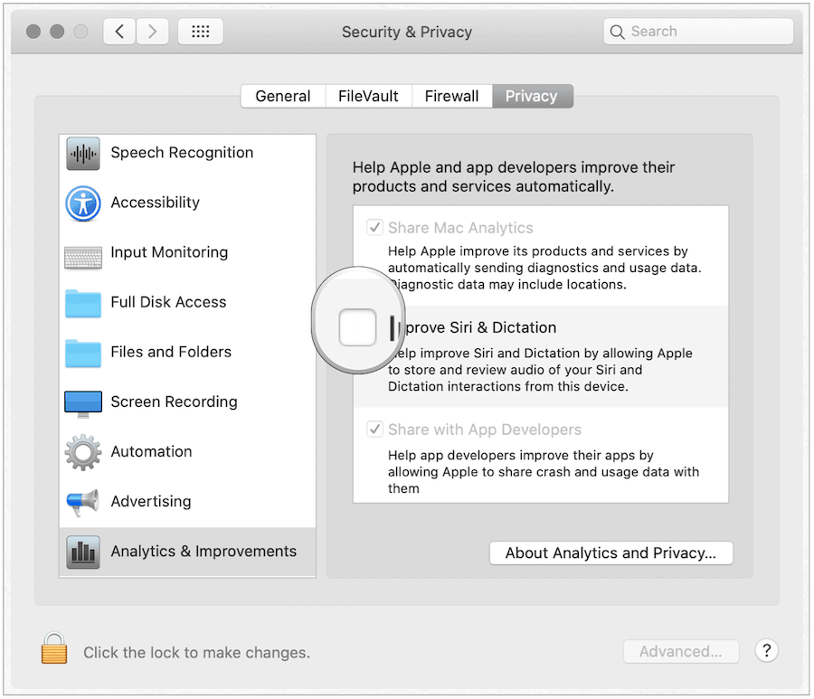 Siri Opt-Out για Mac