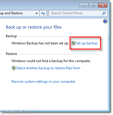 Windows 7 Backup - δημιουργία αντιγράφων ασφαλείας