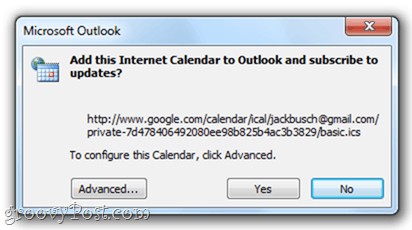 Ημερολόγιο Google στο Outlook 2010` στο Ημερολόγιο Google στο Outlook 2010