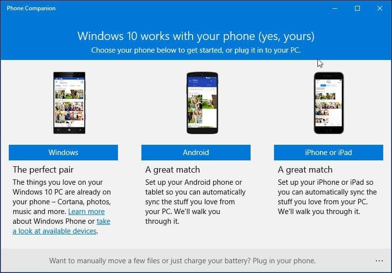 Πώς να χρησιμοποιήσετε την εφαρμογή Companion New Phone στα Windows 10