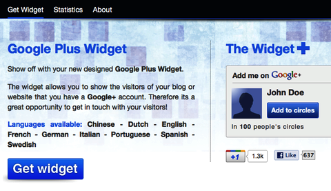 widget + google